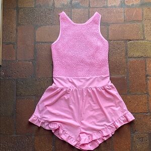 TCEC Blush Pink Textured Romper